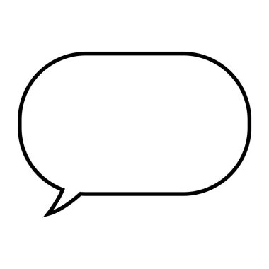 Konuşma balonu. Diyalog simgesi. Diyalog sembolü.