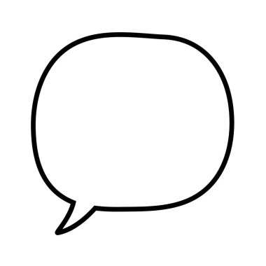 Konuşma balonu. Diyalog simgesi. Diyalog sembolü.