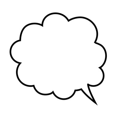 Konuşma balonu. Diyalog simgesi. Diyalog sembolü.