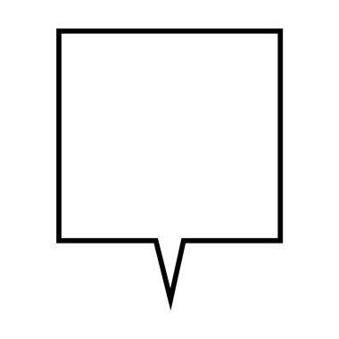 Konuşma balonu. Diyalog simgesi. Diyalog sembolü.