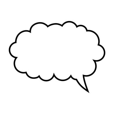 Konuşma balonu. Diyalog simgesi. Diyalog sembolü.