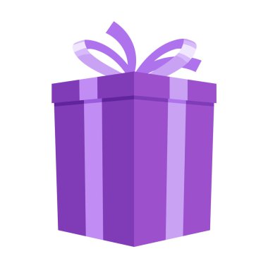 Noel hediyesi. Hediye kutusu. Çizgi film simgesi.