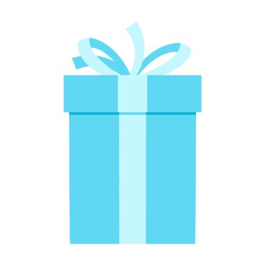 Noel hediyesi. Hediye kutusu. Çizgi film simgesi.