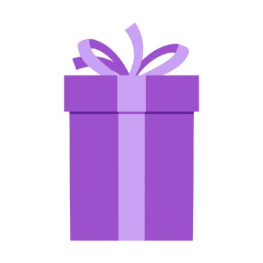 Noel hediyesi. Hediye kutusu. Çizgi film simgesi.