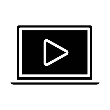 Film ikonu. Düz stil çal.