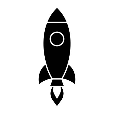 Roket ikonu. Roket gibi. Vektör