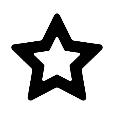 Yıldız ikonu. Çizgi tarzı. Noel dekoru.