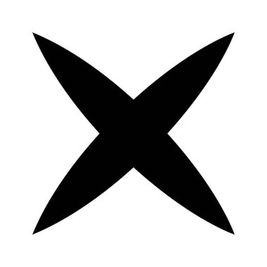 Çapraz. Çapraz simge.