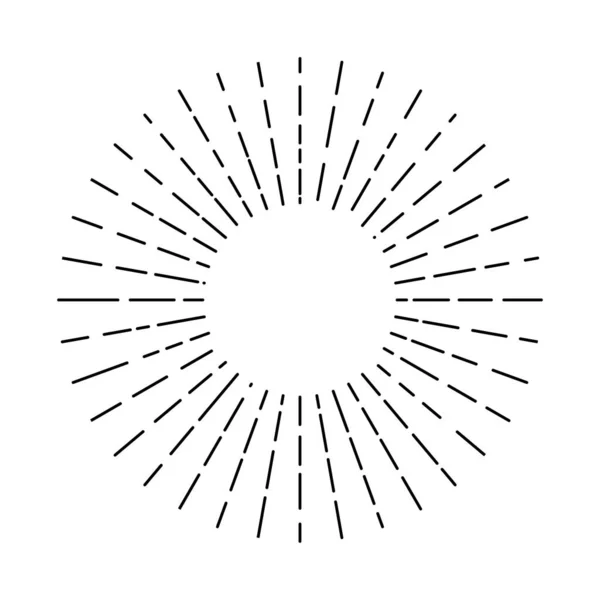 Піктограма Сонячного Вибуху Символ Вибуху — стоковий вектор