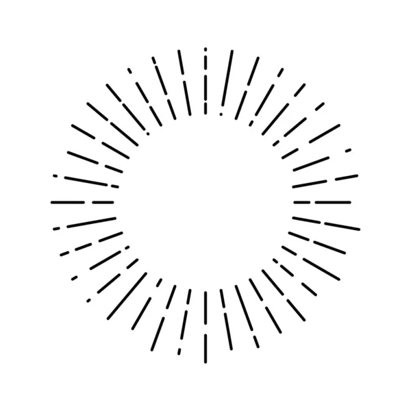 Sunburst Ikonen Sprängningssymbol — Stock vektor