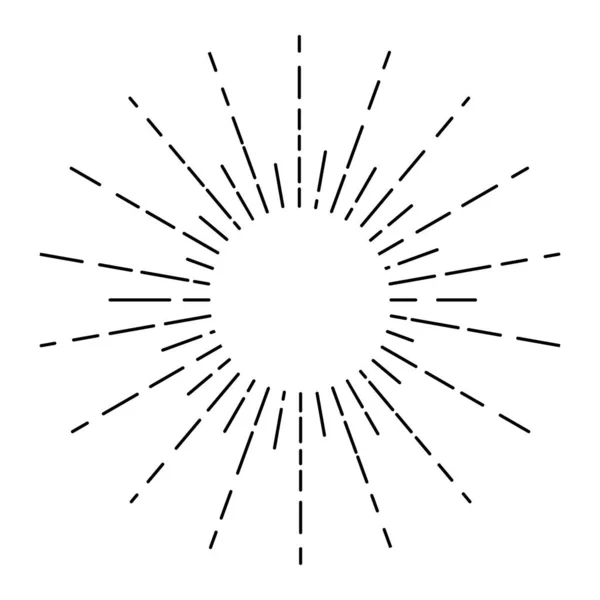 Піктограма Сонячного Вибуху Символ Вибуху — стоковий вектор