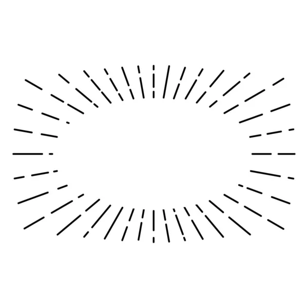Icône Sunburst Symbole Éclatement — Image vectorielle