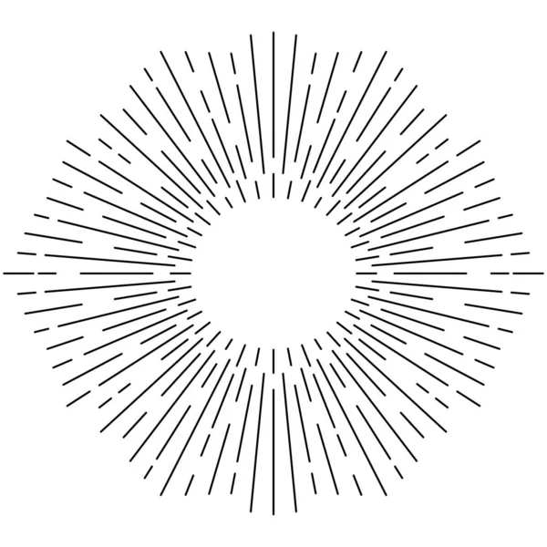 Ikon Sunburst Simbol Burst - Stok Vektor