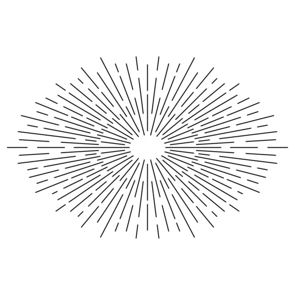 Icono Sunburst Símbolo Explosión — Archivo Imágenes Vectoriales