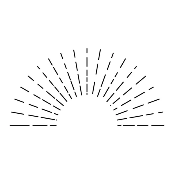 Icona Sunburst Simbolo Esplosione — Vettoriale Stock