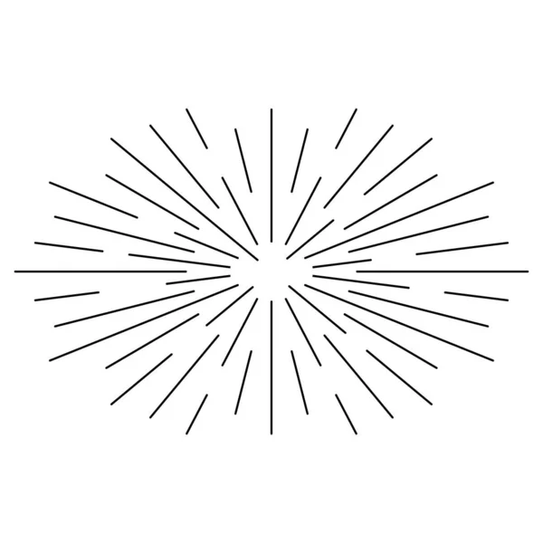 Icône Sunburst Symbole Éclatement — Image vectorielle