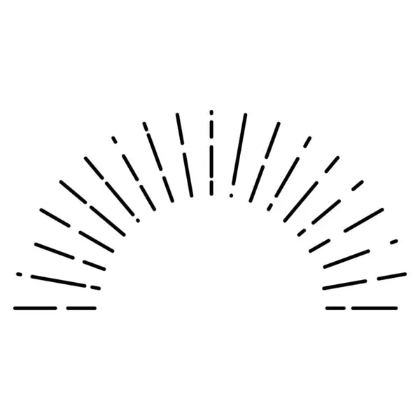 Ikona Sunburst Symbol Pęknięcia — Wektor stockowy