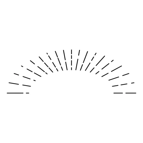 Ikona Sunburst Symbol Pęknięcia — Wektor stockowy