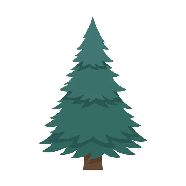 Árvore Natal Ícone Árvore Natal Projeto Plano — Vetor de Stock