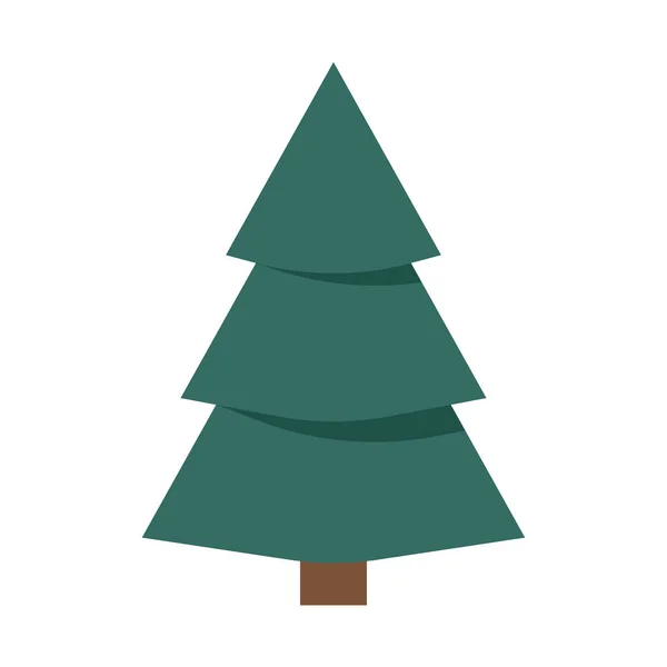 Vánoční Stromek Ikona Vánočního Stromu Plochý Design — Stockový vektor