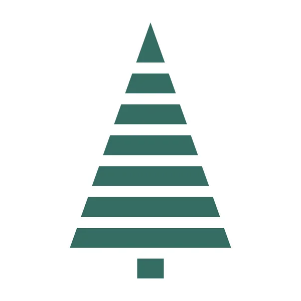 Christmas Tree Christmas Tree Icon Flat Design — Stock Vector
