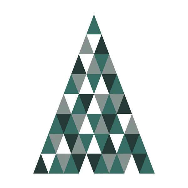 Árbol Navidad Icono Del Árbol Navidad Diseño Plano — Vector de stock