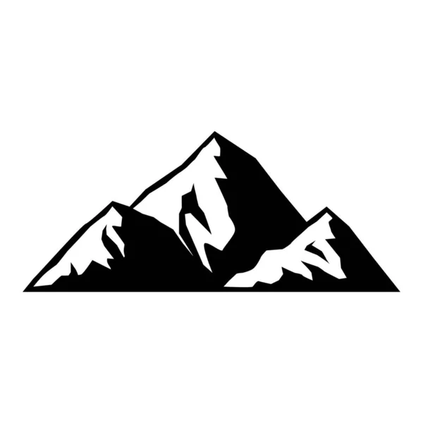 Ορεινή Εικόνα Σύμβολο Βουνού Σιλουέτα — Διανυσματικό Αρχείο