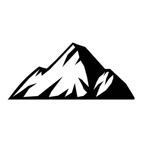 Berg Ikone Bergsymbole Silhouette — Stockvektor