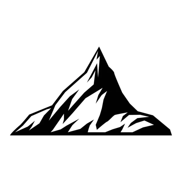 Icône Montagne Symbole Montagne Silhouette — Image vectorielle