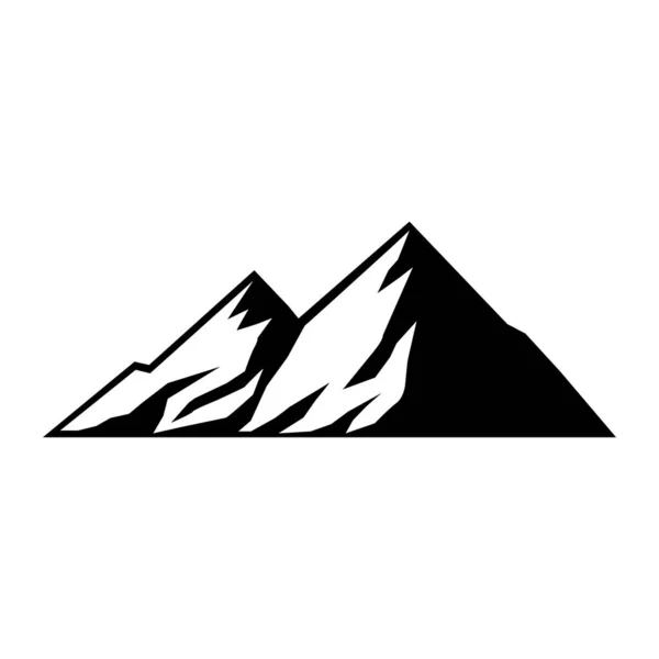 Mountain Icon Mountain Symbol Silhouette — Stock Vector