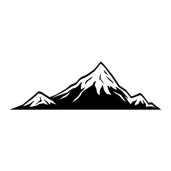 Ορεινή Εικόνα Σύμβολο Βουνού Σιλουέτα — Διανυσματικό Αρχείο