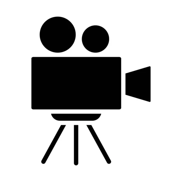 Ikona Kamery Ikona Kamery Kinowej — Wektor stockowy