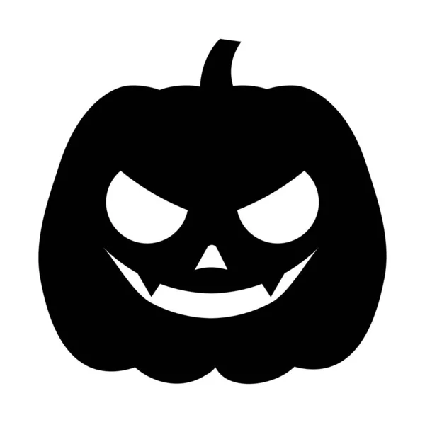 Icono Calabaza Halloween Ilustración Vectorial — Archivo Imágenes Vectoriales