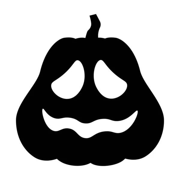 Icono Calabaza Halloween Ilustración Vectorial — Archivo Imágenes Vectoriales