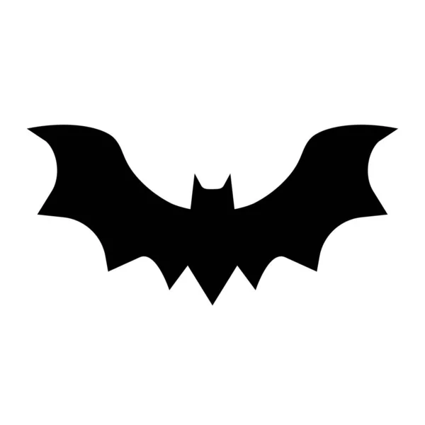 stock vector Bat icon. Black bat. Halloween decoration