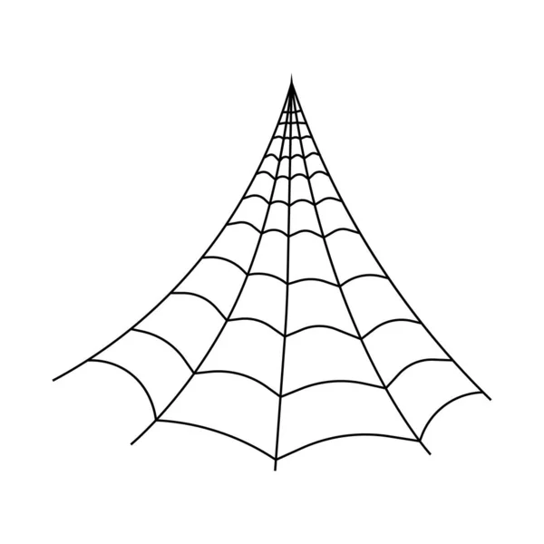 Icono Web Araña Decoración Halloween — Vector de stock