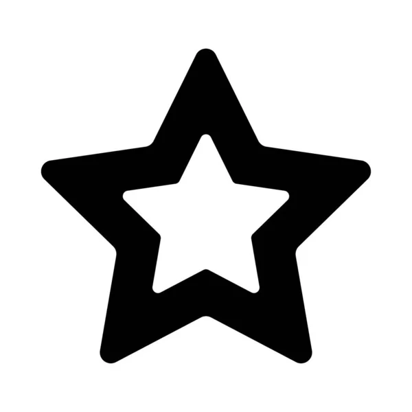 Star Ikone Linienstil Weihnachtsdekoration — Stockvektor