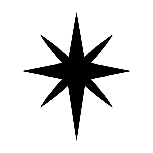 Значок Звезды Рождественские Украшения — стоковый вектор