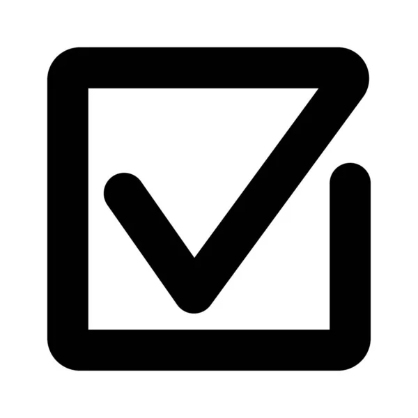 Marca Verificación Icono Voto — Vector de stock