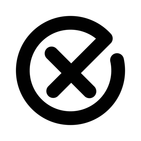 Cross Mark Cross Icon — Stock Vector