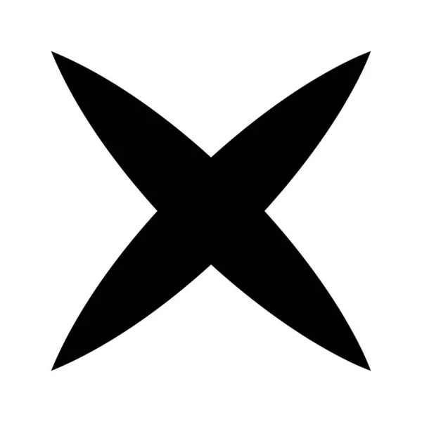 Kreuzzeichen Kreuzsymbol — Stockvektor