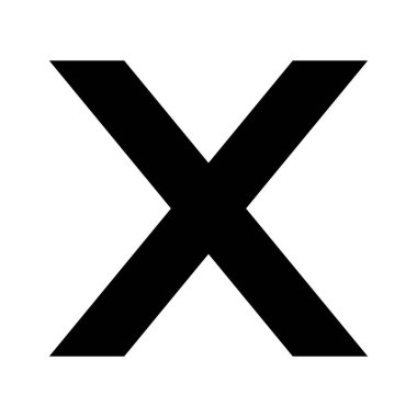 Çapraz. Çapraz simge.