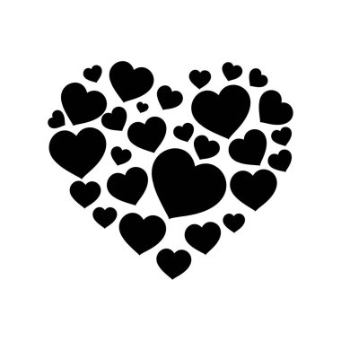 Kalp ikonu. Vektör simgesi