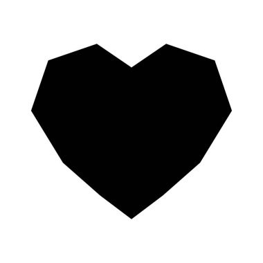 Kalp ikonu. Vektör simgesi