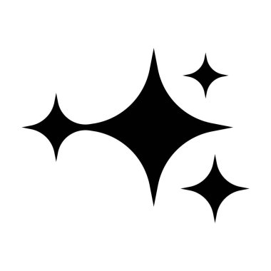 Simgeyi parlat. Temiz yıldız. Parıldayan yıldız. Element dekorasyonu