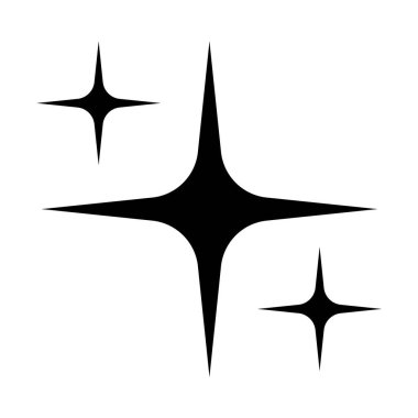 Simgeyi parlat. Temiz yıldız. Parıldayan yıldız. Element dekorasyonu