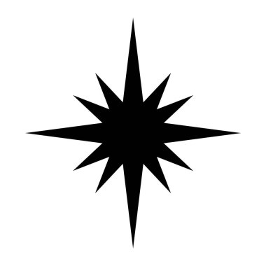 Simgeyi parlat. Temiz yıldız. Parıldayan yıldız. Element dekorasyonu