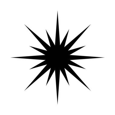 Simgeyi parlat. Temiz yıldız. Parıldayan yıldız. Element dekorasyonu