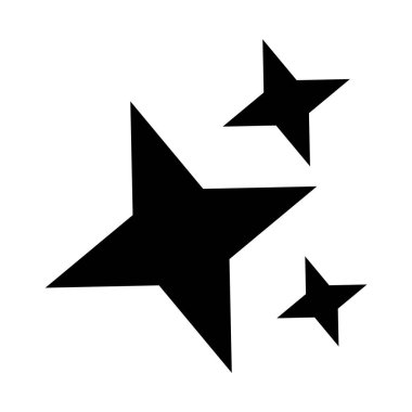 Simgeyi parlat. Temiz yıldız. Parıldayan yıldız. Element dekorasyonu