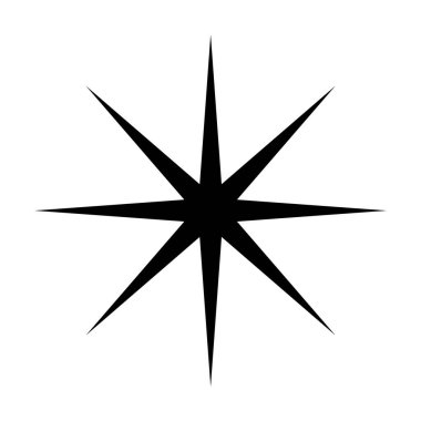 Simgeyi parlat. Temiz yıldız. Parıldayan yıldız. Element dekorasyonu